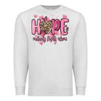 Oatmeal Heather hope nobody fights alone Premium Sweatshirt - MaliasSmallBusiness
