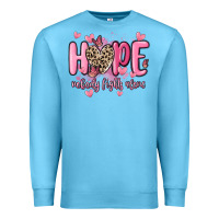 Ocean Blue hope nobody fights alone Premium Sweatshirt - MaliasSmallBusiness
