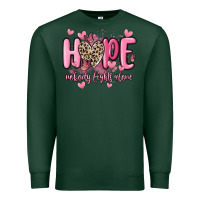 Sports Green hope nobody fights alone Premium Sweatshirt - MaliasSmallBusiness