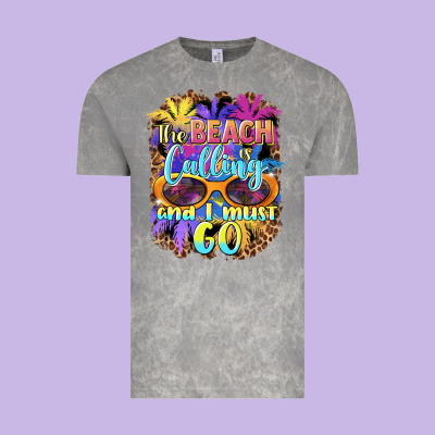 The Beach Is Calling And I Must Go Vintage Tee Designed By Barkaloodesign