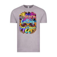 Vintage Zinc the beach is calling and i must go Vintage Tee - BarkalooDesign