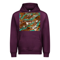 Mauve Wine tiger cowhide tumbler Urban Hoodie - BarkalooDesign