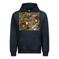 Navy tiger cowhide tumbler Urban Hoodie - BarkalooDesign