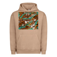 Pigment Burro tiger cowhide tumbler Urban Hoodie - BarkalooDesign