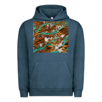 Pigment Midnight Navy tiger cowhide tumbler Urban Hoodie - BarkalooDesign
