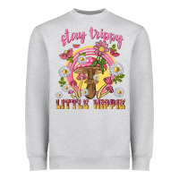 Heather Grey stay trippy little hippie tbw Heavyweight Sweatshirt - texasbilliewilder