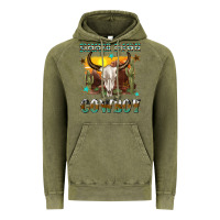 Vintage Olive simmer down cowboy Vintage Hoodie - texasbilliewilder