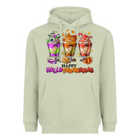Matcha Happy Hallothanksmas coffee cups Heavyweight Hoodie - NancyCooperArtShop