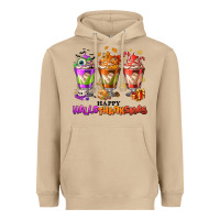 Mushroom Happy Hallothanksmas coffee cups Heavyweight Hoodie - NancyCooperArtShop