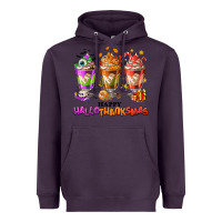 Plum Happy Hallothanksmas coffee cups Heavyweight Hoodie - NancyCooperArtShop