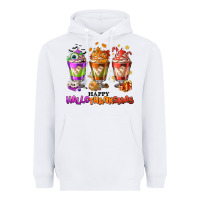 White Happy Hallothanksmas coffee cups Heavyweight Hoodie - NancyCooperArtShop