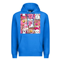True Royal Pink Christmas cute snowman Premium Hoodie - NancyCooperArtShop