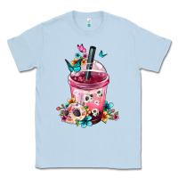 Dusty Blue mexican day of the dead skulls coffee cup Classic Tee - FaDigitalArtStudio
