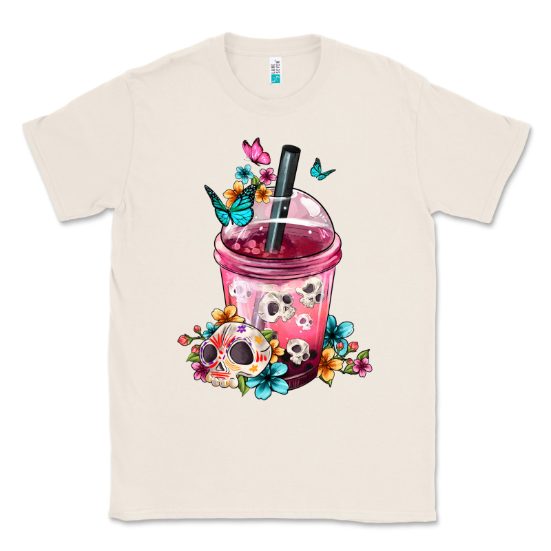Mexican Day Of The Dead Skulls Coffee Cup Classic Tee by FaDigitalArtStudio | Teevron