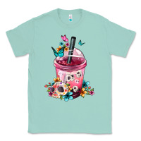 Seafoam mexican day of the dead skulls coffee cup Classic Tee - FaDigitalArtStudio