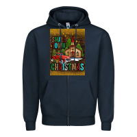 Navy small town christmas church Zipper Hoodie - AdoDesignShop