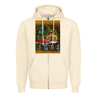 Sandshell small town christmas church Zipper Hoodie - AdoDesignShop