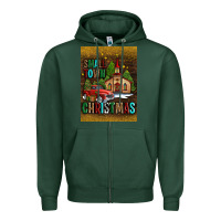 Sports Green small town christmas church Zipper Hoodie - AdoDesignShop