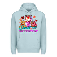 Blue Mist sweet valentine Premium Hoodie - AdoDesignShop