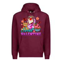 Burgundy sweet valentine Premium Hoodie - AdoDesignShop
