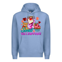 Colony Blue sweet valentine Premium Hoodie - AdoDesignShop