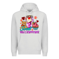 Dove Grey sweet valentine Premium Hoodie - AdoDesignShop