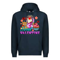 Navy sweet valentine Premium Hoodie - AdoDesignShop