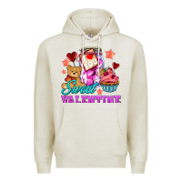 Oatmeal Heather sweet valentine Premium Hoodie - AdoDesignShop