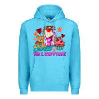 Ocean Blue sweet valentine Premium Hoodie - AdoDesignShop
