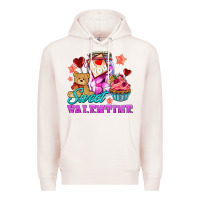 Pale Pink sweet valentine Premium Hoodie - AdoDesignShop