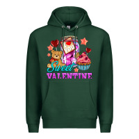 Sports Green sweet valentine Premium Hoodie - AdoDesignShop