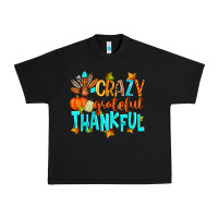 Black crazy grateful thankful Urban Heavy Tee - Zillion Design Studio