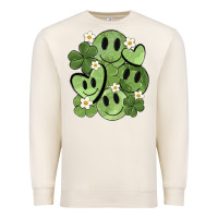 Sandshell st. patrick's day green smile Premium Sweatshirt - MaliasSmallBusiness