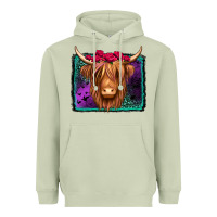 Matcha halloween highland cow Heavyweight Hoodie - Jasminsmagicworld