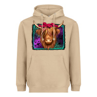 Mushroom halloween highland cow Heavyweight Hoodie - Jasminsmagicworld