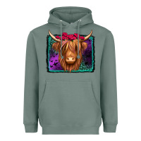 Halloween Highland Cow Heavyweight Hoodie | Teevron