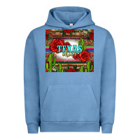 Pigment Pebble Blue texas chica with roses Urban Hoodie - Jasminsmagicworld