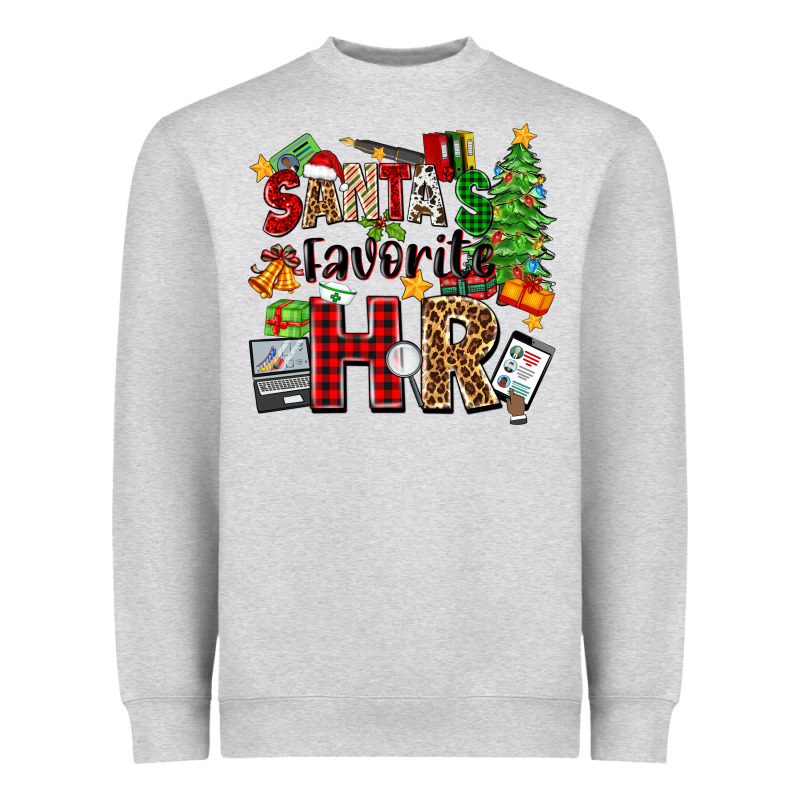 Santa's Favorite Hr Heavyweight Sweatshirt by Zillion Design Studio | Teevron