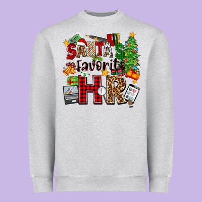 Santa's Favorite Hr Heavyweight Sweatshirt Designed By Zillion Design Studio