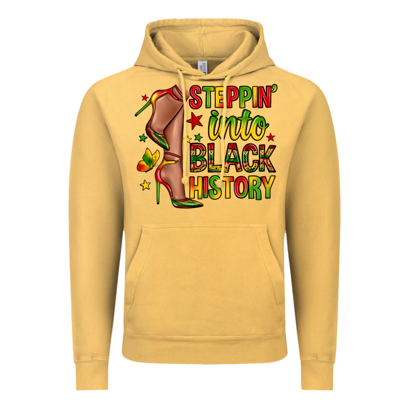 Steppin Into Black History Vintage Hoodie by Zillion Design Studio | Teevron
