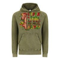 Vintage Olive steppin into black history Vintage Hoodie - Zillion Design Studio