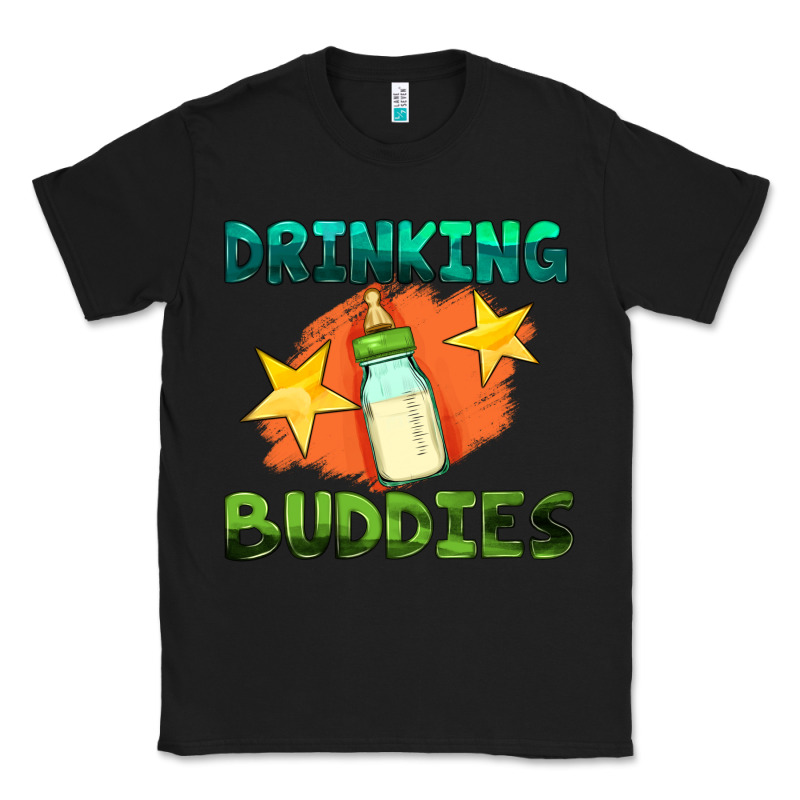 Drinking Buddies With Baby Bottle Classic Tee by HRA Design Shop | Teevron