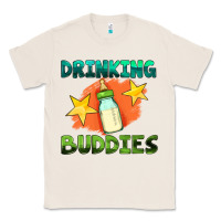 Natural drinking buddies with baby bottle Classic Tee - HRA Design Shop