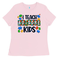 I Teach Ausome Kids Ladies Tee | Teevron