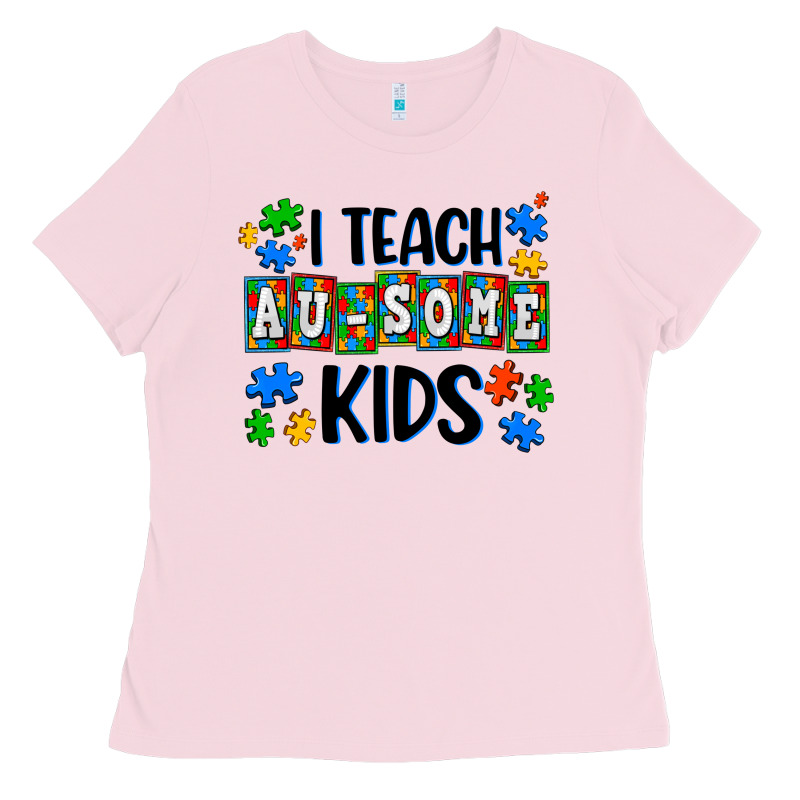 I Teach Ausome Kids Ladies Tee by AdoDesignShop | Teevron