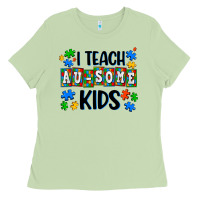 Matcha i teach ausome kids Ladies Tee - AdoDesignShop