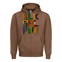 Chestnut black girl power Zipper Hoodie - BundleAndBundleShop