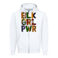 White black girl power Zipper Hoodie - BundleAndBundleShop
