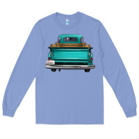 Colony Blue western truck back view Long Sleeve Tee - FaDigitalArtStudio