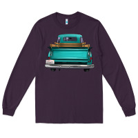Plum western truck back view Long Sleeve Tee - FaDigitalArtStudio